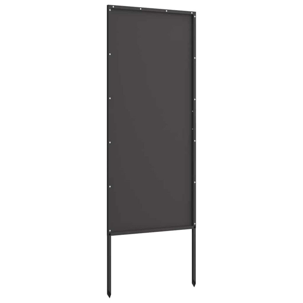 Produktbild för Trädgårds integritetsskärm Svart 50 x 140 cm Kallvalsat stål