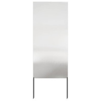 Produktbild för Trädgårds integritetsskärm Silver 50 x 140 cm Rostfritt stål