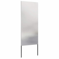Produktbild för Trädgårds integritetsskärm Silver 50 x 140 cm Rostfritt stål