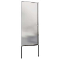Produktbild för Trädgårds integritetsskärm Silver 50 x 140 cm Rostfritt stål