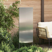 Produktbild för Trädgårds integritetsskärm Silver 50 x 140 cm Galvaniserat stål