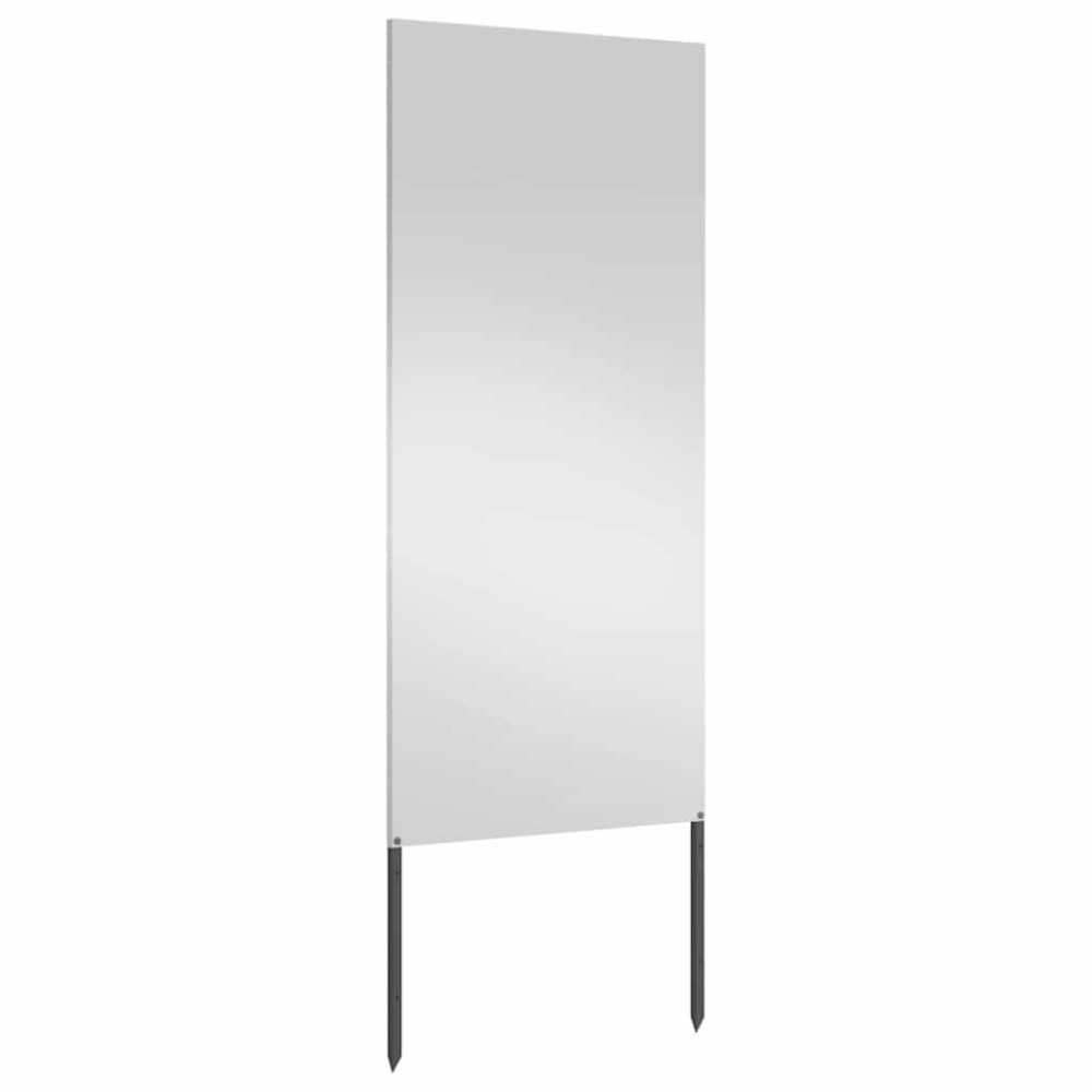 Produktbild för Trädgårds integritetsskärm Silver 50 x 140 cm Galvaniserat stål
