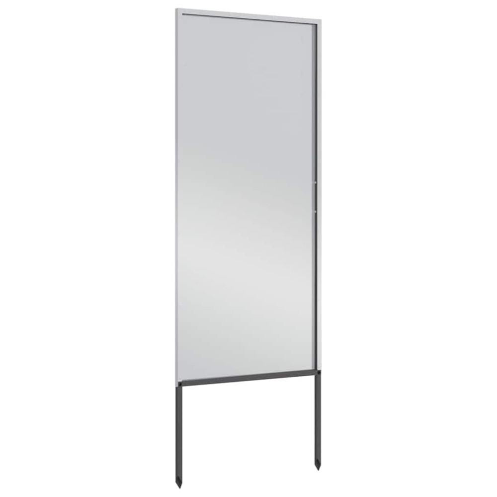 Produktbild för Trädgårds integritetsskärm Silver 50 x 140 cm Galvaniserat stål