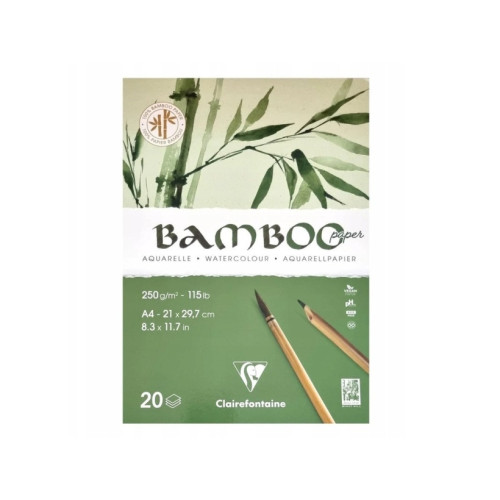 Clairefontaine Clairefontaine Akvarellpapper "100% Bamboo Paper" 20 ark A4...