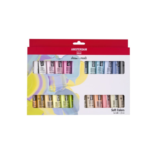 Artequipment Amsterdam Standard Series acrylic paint soft colors set | 24...