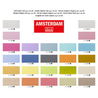 Produktbild för Amsterdam Standard Series acrylic paint soft colors set | 24...