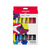 Produktbild för Schjerning Amsterdam Standard Series akrylfärg liggande set...
