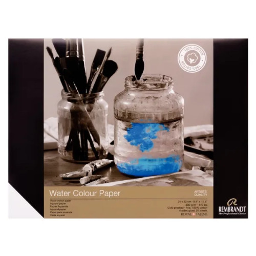 REMBRANDT Rembrandt akvarellpapper (100% bomull) | 24 x 32 cm, 300 g,...