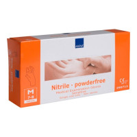 Produktbild för Abena - handskar - medium - nitrilgummi - orange (paket om 100)