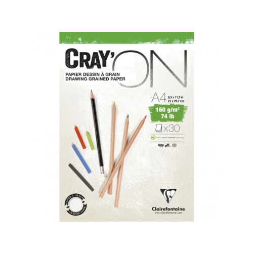 Clairefontaine Clairefontaine Cray''ON, Multifärg, A4 (210 x 297 mm), 160 g...
