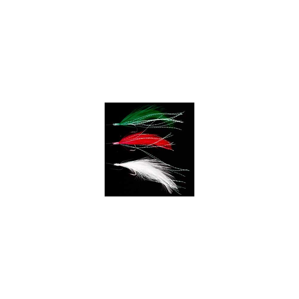 Produktbild för R.T. Rig3 Mackerel Feathers Mixed Colour/Flashabou 3 #2 Silv