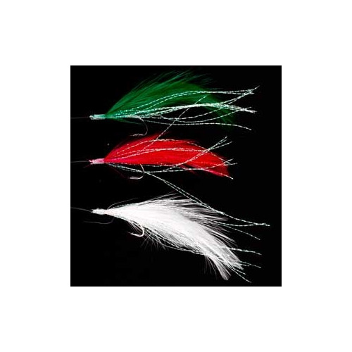 Ron Thompson R.T. Rig3 Mackerel Feathers Mixed Colour/Flashabou 3 #2 Silv