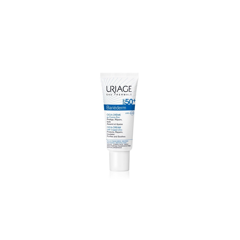 Produktbild för Uriage Bariéderm Cica-Cream with Copper-Zinc SPF 50+ 40 ml