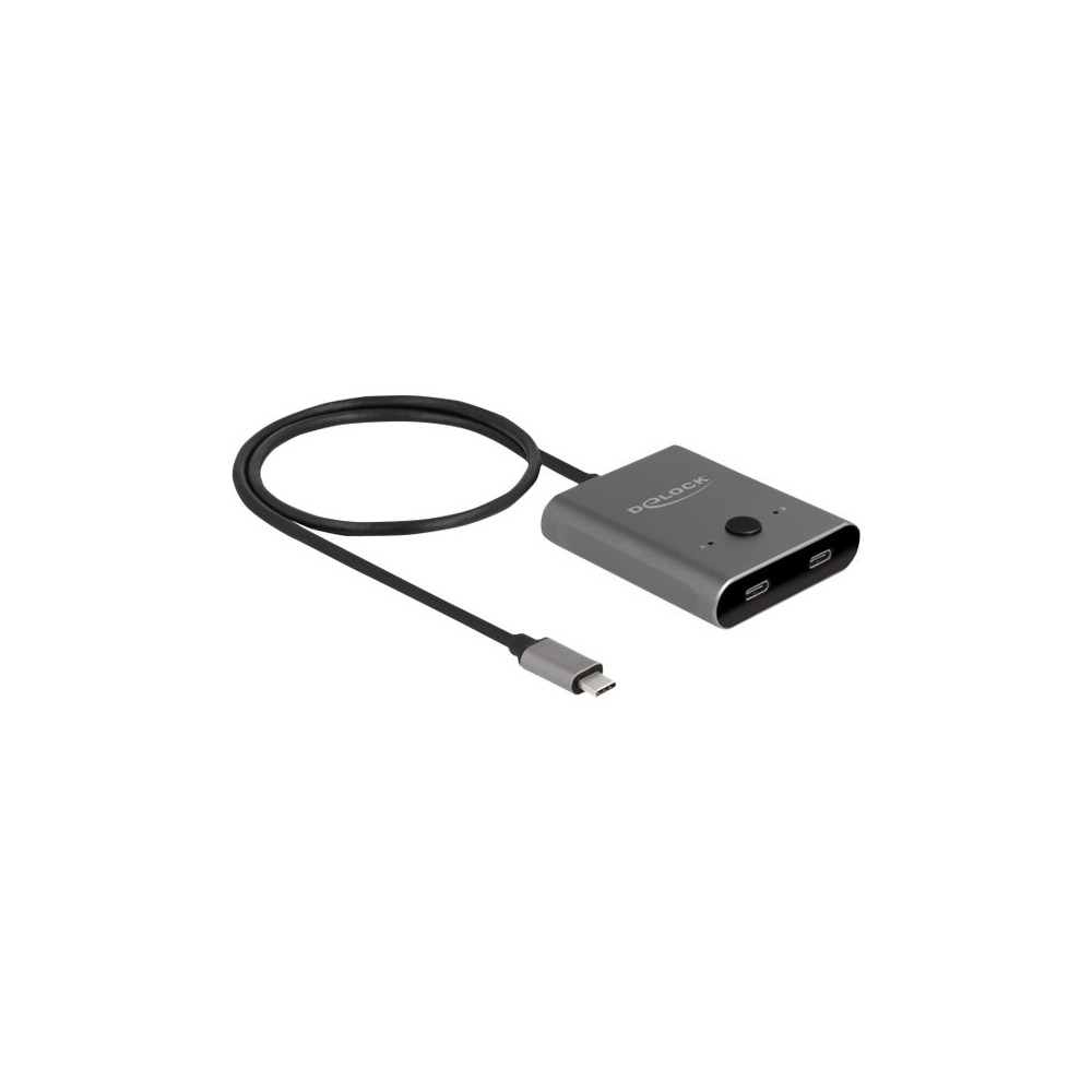 Produktbild för Delock Switch 2 to 1 - hubb - bi-directional, 8K, 10 Gbps - 2 portar