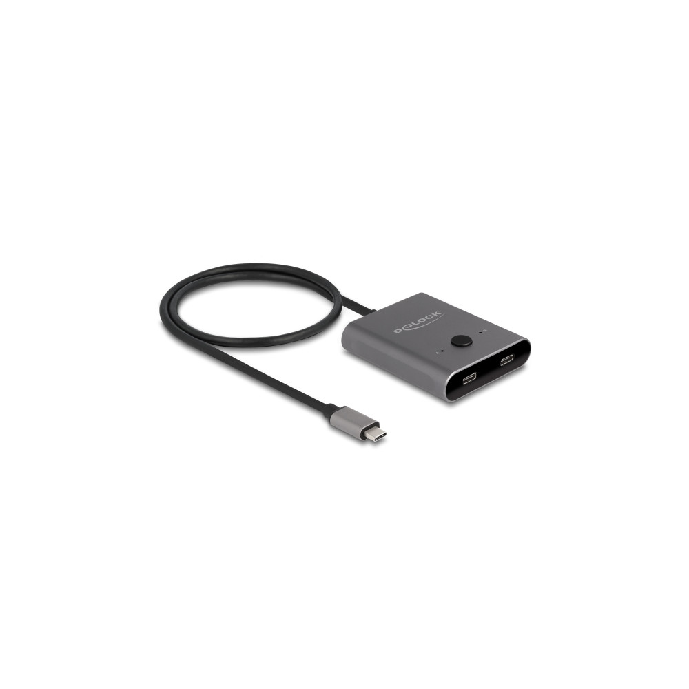 Produktbild för Delock Switch 2 to 1 - hubb - bi-directional, 8K, 10 Gbps - 2 portar
