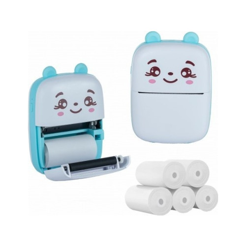 EXTRALINK Extralink Set | Thermal printer EPP-002 Blue + Plain thermal...