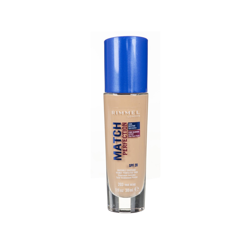 Produktbild för Rimmel London Match Perfection 24HR SPF20 foundation 203 Tru...