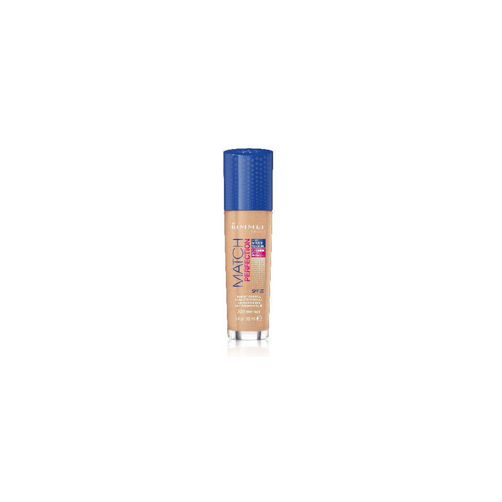 Produktbild för Rimmel London Match Perfection 24HR SPF20 foundation 203 Tru...