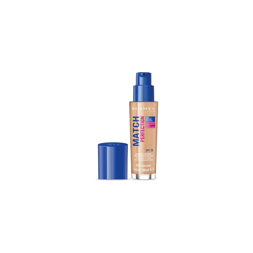 Produktbild för Rimmel London Match Perfection 24HR SPF20 foundation 203 Tru...