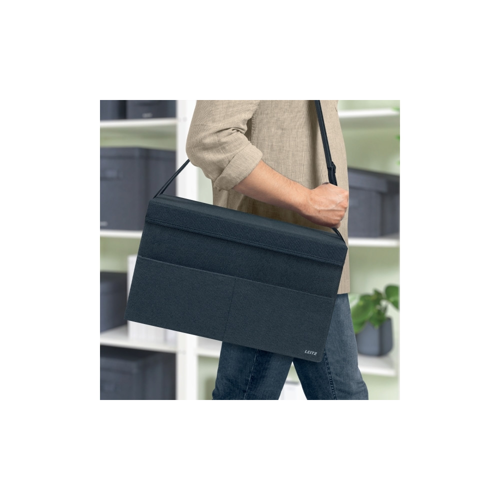Produktbild för Leitz Fabric Storage - förvaringspåse - sammetsgrå