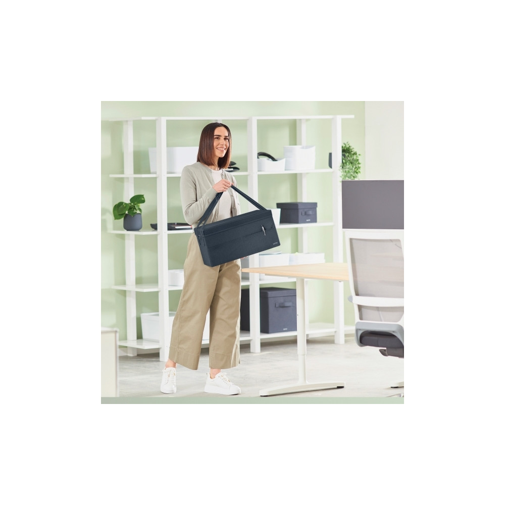 Produktbild för Leitz Fabric Storage - förvaringspåse - sammetsgrå