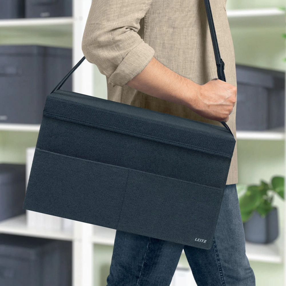Produktbild för Leitz Fabric Storage - förvaringspåse - sammetsgrå