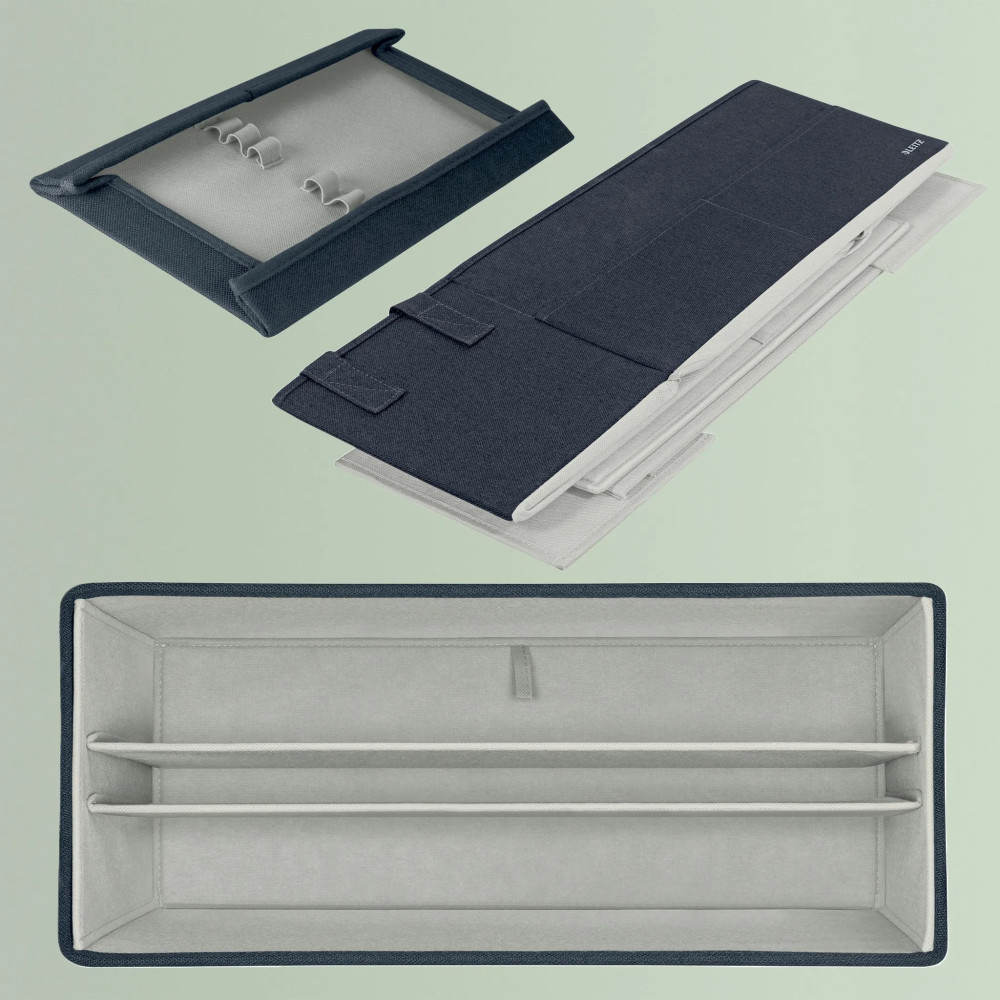 Produktbild för Leitz Fabric Storage - förvaringspåse - sammetsgrå