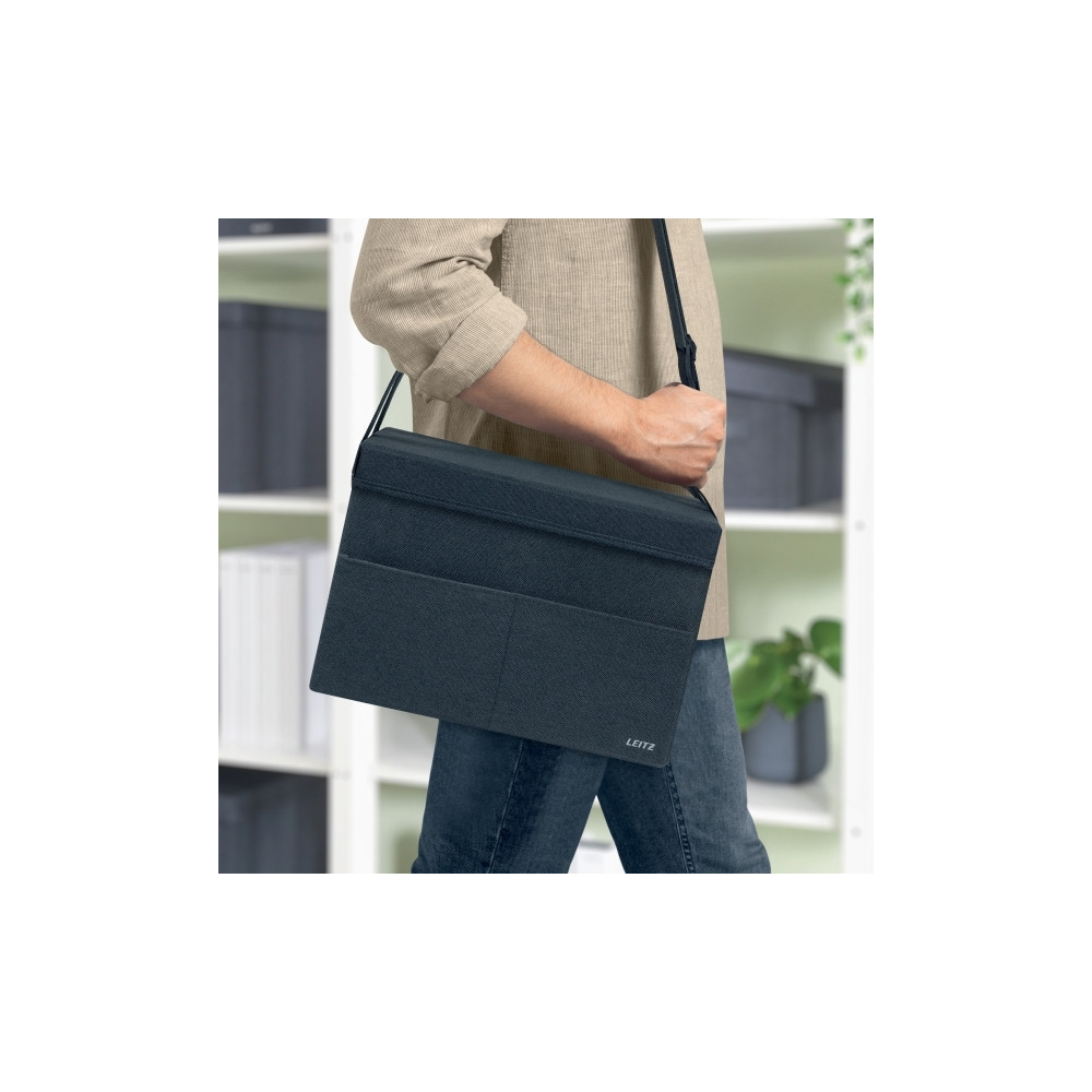 Produktbild för Leitz Fabric Storage - förvaringspåse - sammetsgrå