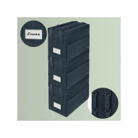 Produktbild för Leitz Fabric Storage - förvaringspåse - sammetsgrå