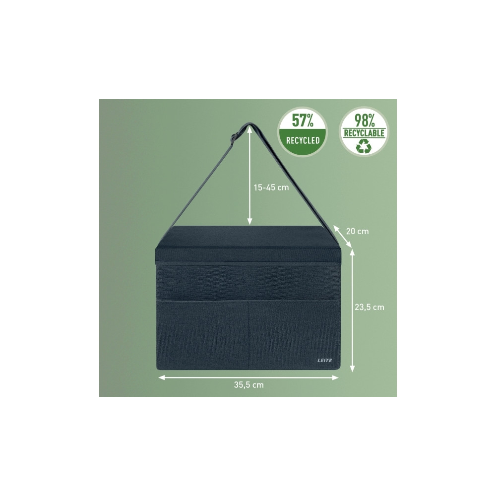 Produktbild för Leitz Fabric Storage - förvaringspåse - sammetsgrå