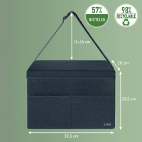 Produktbild för Leitz Fabric Storage - förvaringspåse - sammetsgrå