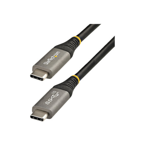 StarTech.com StarTech 50 cm USB C-kabel 10 Gbit/s - USB 3.1/3.2 Gen 2 Type-C kabel - 100W (5A) Power Delivery-laddning, DP alt-läge - USB-C-kabel för USB-C bärbar dator/telefon/enhet - Ladda/synkronisera - USB typ C-kabel - USB-C till USB-C - 50 cm