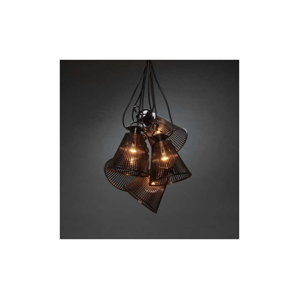 Produktbild för Konstsmide 2334-870, Ljusdekoration, slinga, Svart, Plast, U...