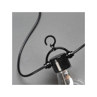 Produktbild för Konstsmide 2334-870, Ljusdekoration, slinga, Svart, Plast, U...