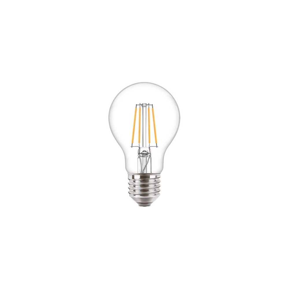 Produktbild för Philips CorePro - LED-glödlampa med filament - form: A60 - klar finish - E27 - 4.3 W - varmt vitt ljus - 2700 K