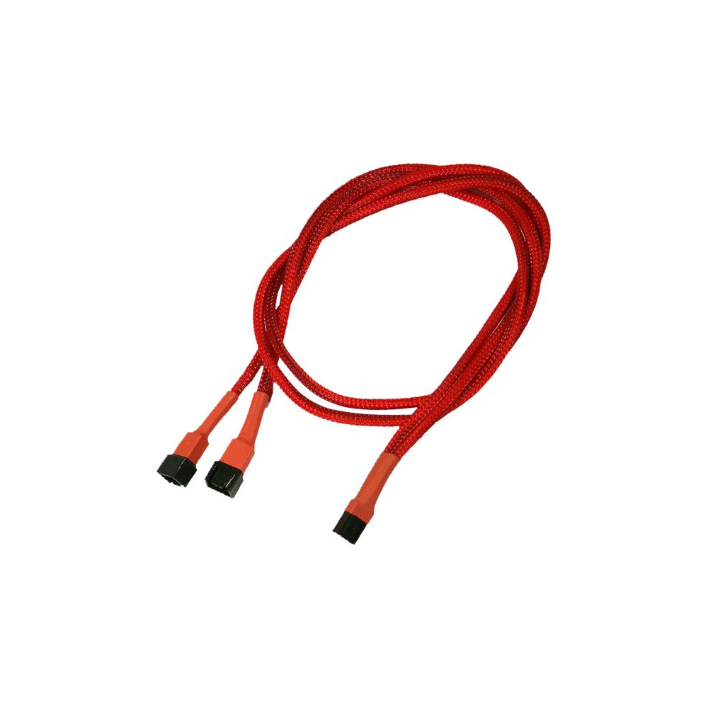 Produktbild för Nanoxia - strömdelare för fläkt - 3 pin Molex till 3 pin Molex - 60 cm