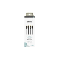 Produktbild för Sinox SXA04201, 2 x RCA, hankontakt, 2 x RCA, hankontakt, 1...