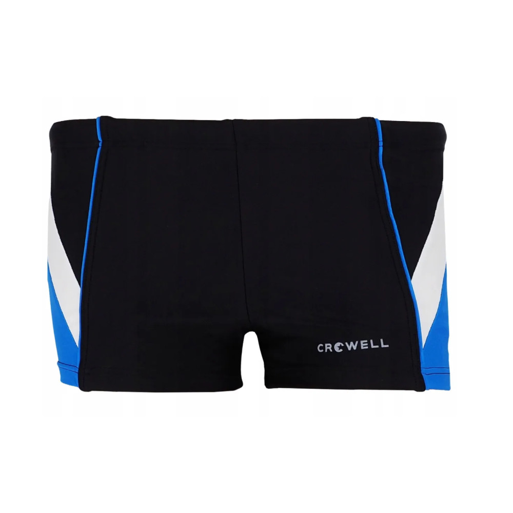 Produktbild för Crowell Frankie drengebadeshorts i sort og blå, farve 1, 152...