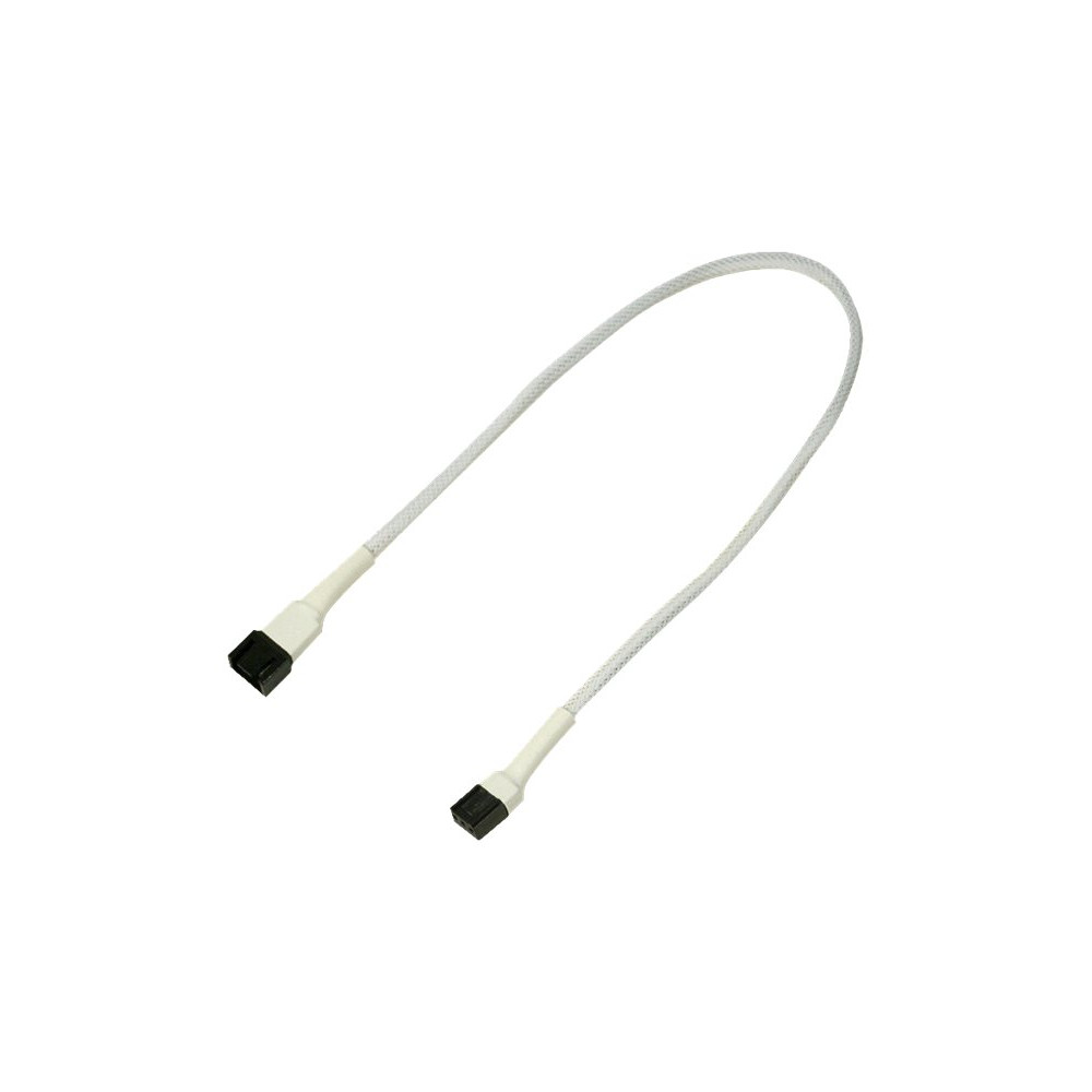 Produktbild för Nanoxia - förlängningsströmkabel till fläkt - 3 pin Molex till 3 pin Molex - 30 cm