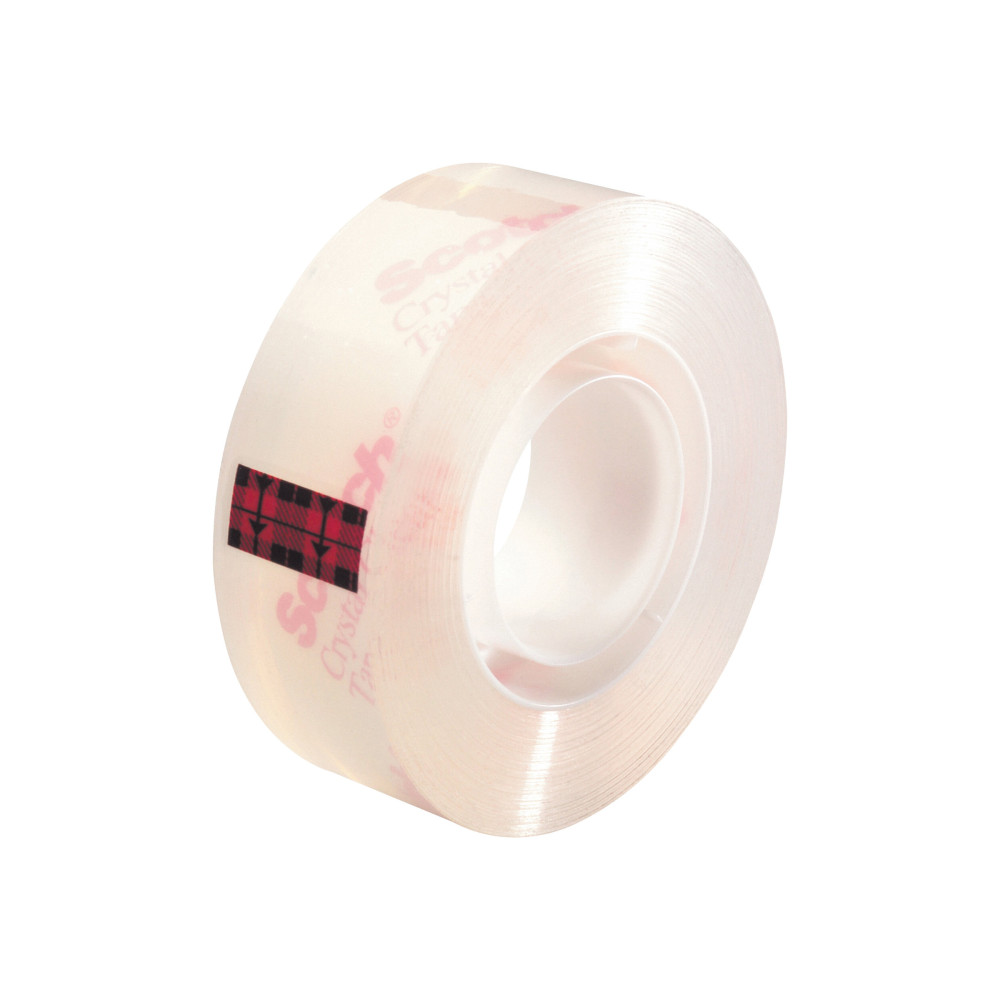 Produktbild för Scotch Crystal 600 kontorstejp - 19 mm x 33 m - kristallklar