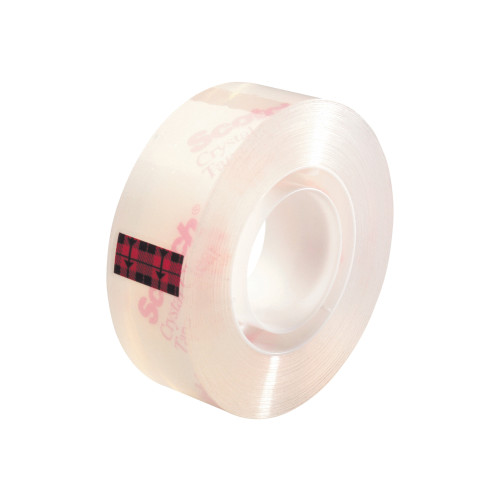 Scotch Scotch Crystal 600 kontorstejp - 19 mm x 33 m - kristallklar