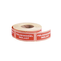 Produktbild för Etiketter "Følgeseddel Indlagt" 24x64,6 mm selvklæbende