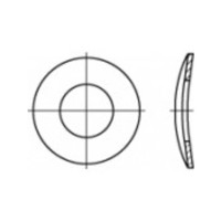 Produktbild för TOOLCRAFT 105891 fjäderbricka innerdiameter 8,4 mm DIN 137 f...