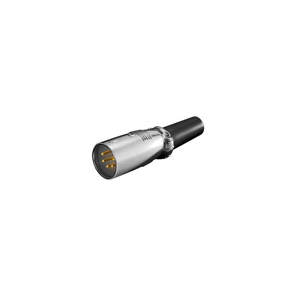 Produktbild för Goobay 11956, XLR (5-pin), Svart, Metallisk, Hankoppling, Ra...