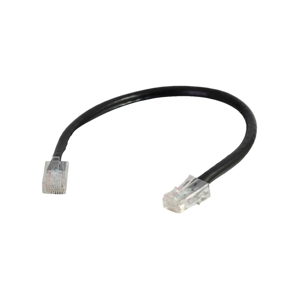 Produktbild för C2G Cat5e Non-Booted Unshielded (UTP) Network Patch Cable - patch-kabel - 1 m - svart