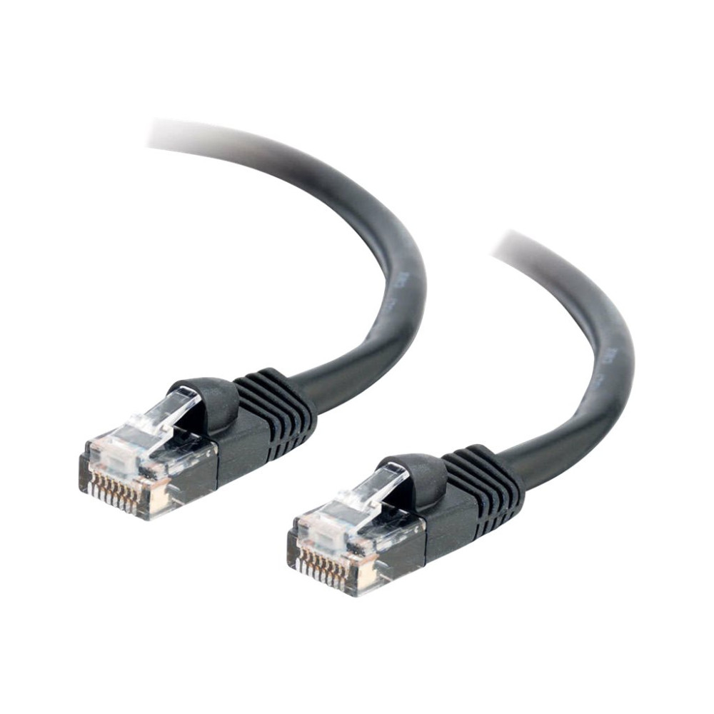 Produktbild för C2G Cat5e Booted Unshielded (UTP) Network Patch Cable - patch-kabel - 1 m - svart