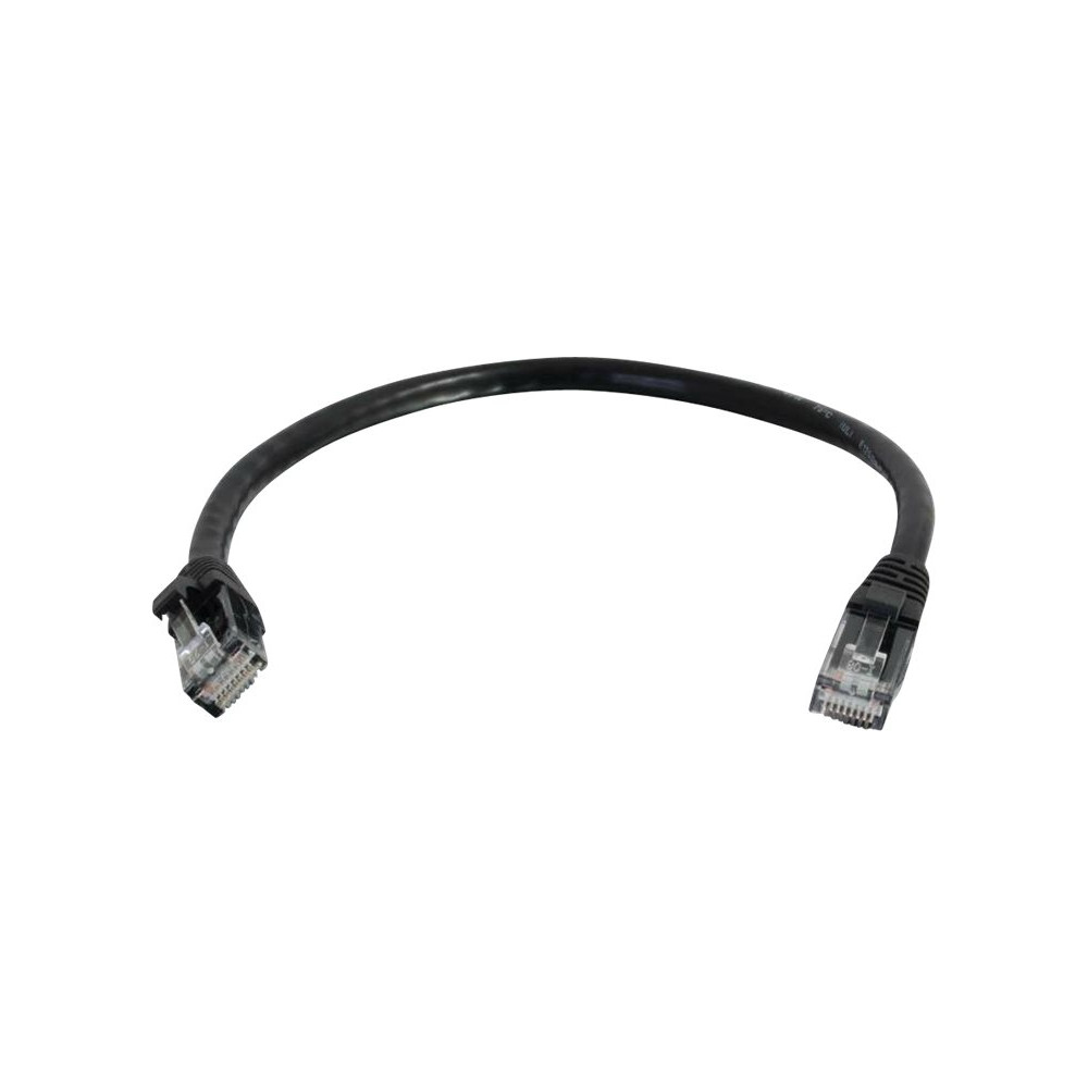 Produktbild för C2G Cat5e Booted Unshielded (UTP) Network Patch Cable - patch-kabel - 1 m - svart