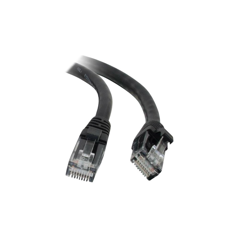 Produktbild för C2G Cat5e Booted Unshielded (UTP) Network Patch Cable - patch-kabel - 1 m - svart