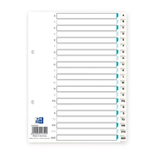 Elba Elba 400020999, Alfabetiska registerflikar, Polypropylen (PP...