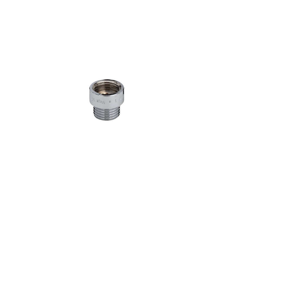 Produktbild för Rödgods gängfittings hane-förlängare 3/8"x30 mm, muff/ nippl...